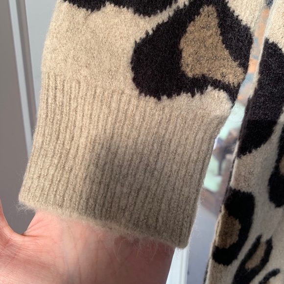SOLD-SOLD Cheetah Sweater Dress(Please read description) - Picture 5 of 6